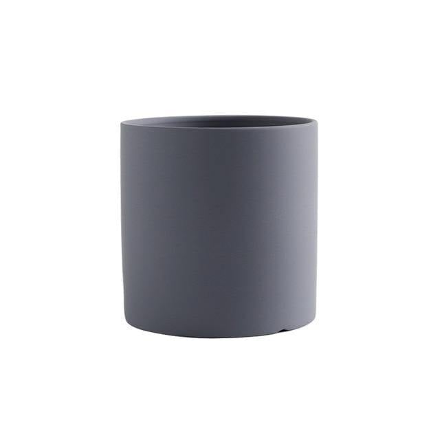 Modern Color Block Ceramic Planter Set