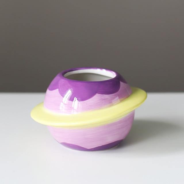 Round Minimal Ceramic Planter Pot