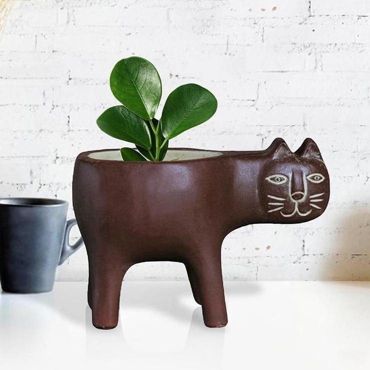 Animal Figure Ceramic Planter Pot
