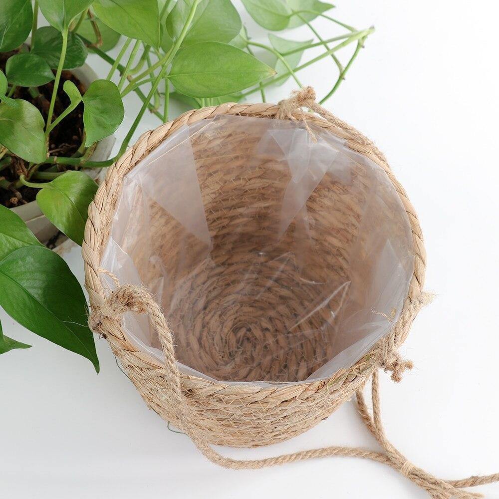Woven Hanging Planter Basket