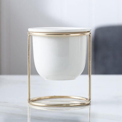 Marble Finish Ceramic Planter Pot