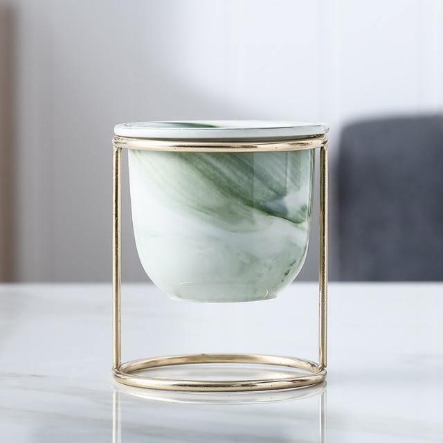 Marble Finish Ceramic Planter Pot