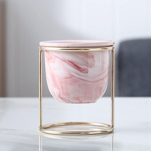 Marble Finish Ceramic Planter Pot