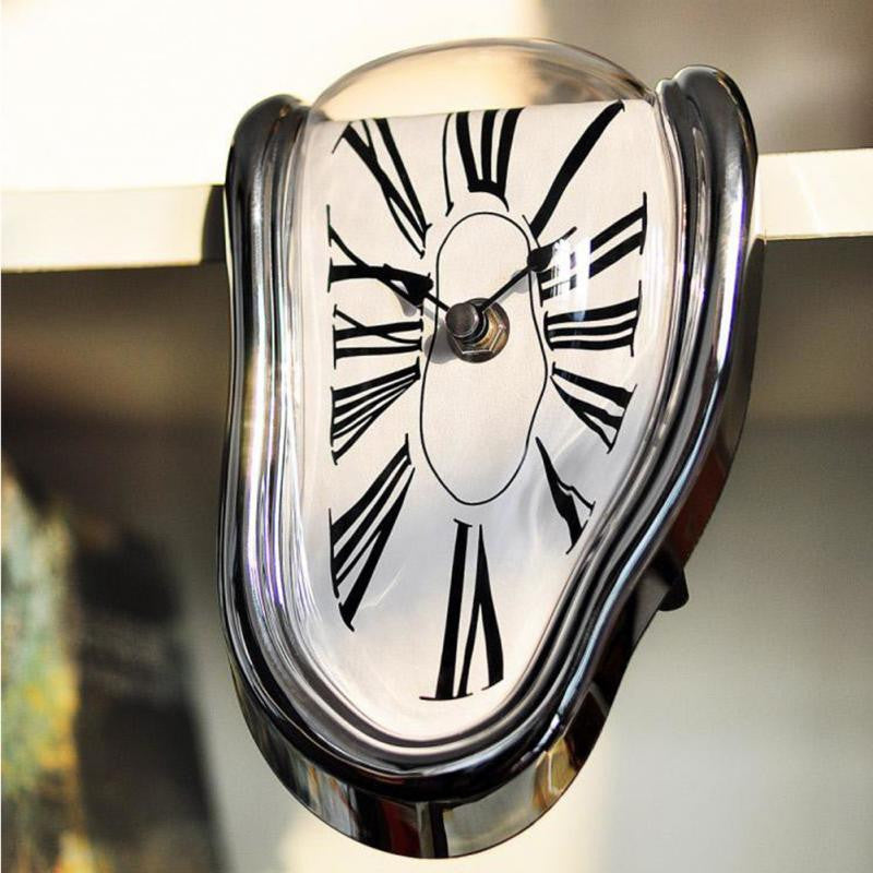Surreal Melting Clock Decorative Accent