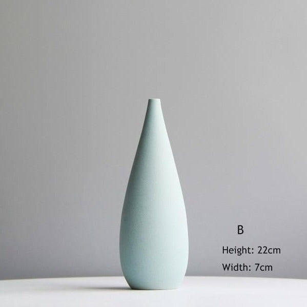 Pastel Ceramic Flower Vase Set