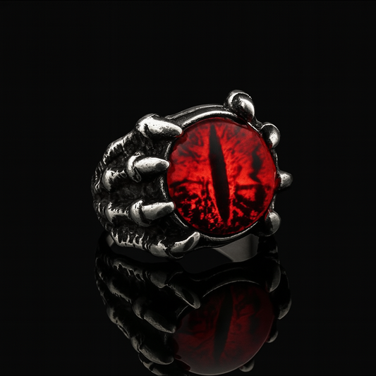 Eye of Varnok - Unisex Dragon Claw Ring