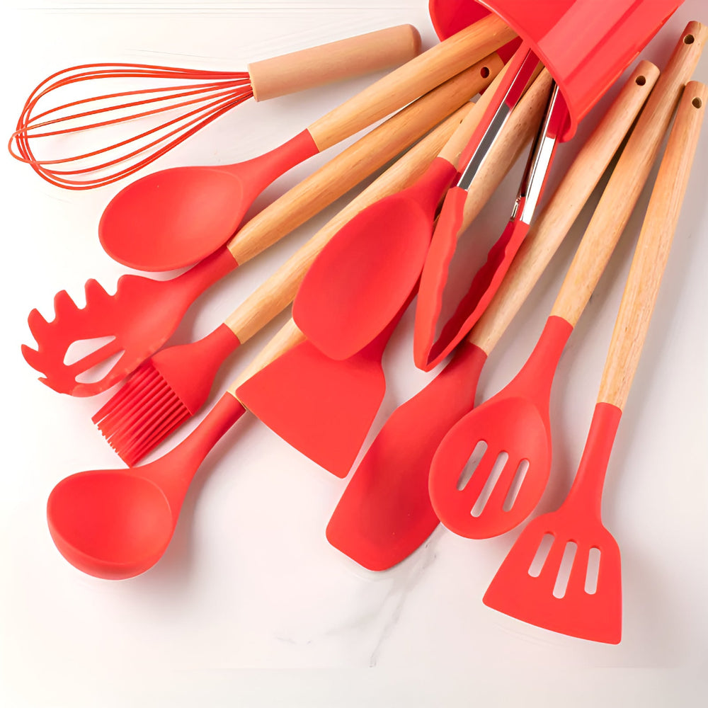 Silicone Kitchen Utensils | Multi-Piece Cooking Set