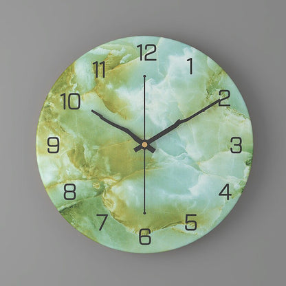Marble Wall Clock | Modern 30cm Silent Quartz Timepiece