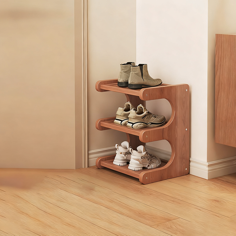 Rotating Shoe Storage Tower 2–5 Tier Bamboo MDF