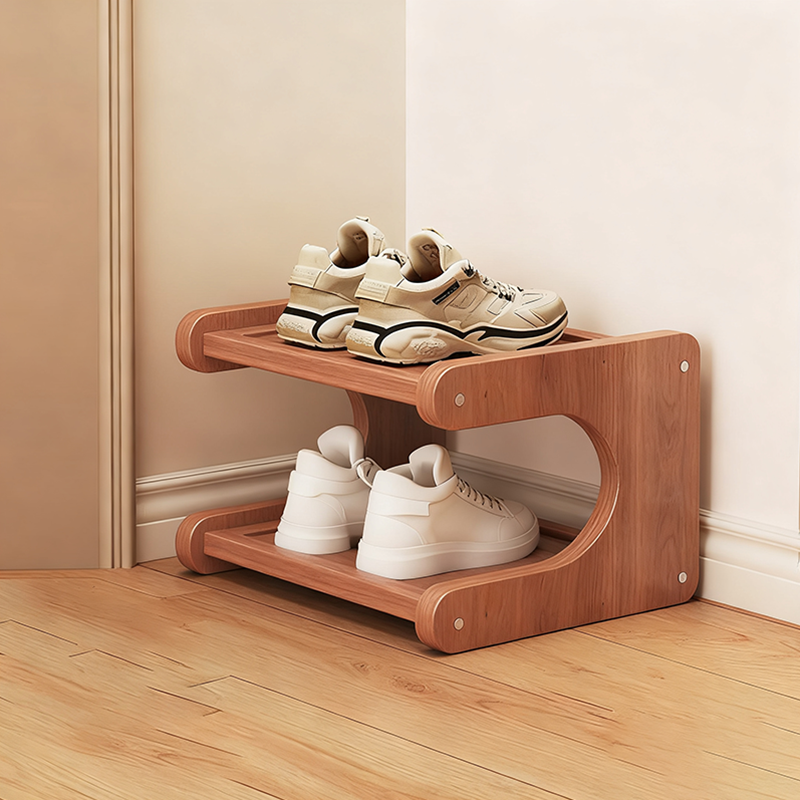 Rotating Shoe Storage Tower 2–5 Tier Bamboo MDF