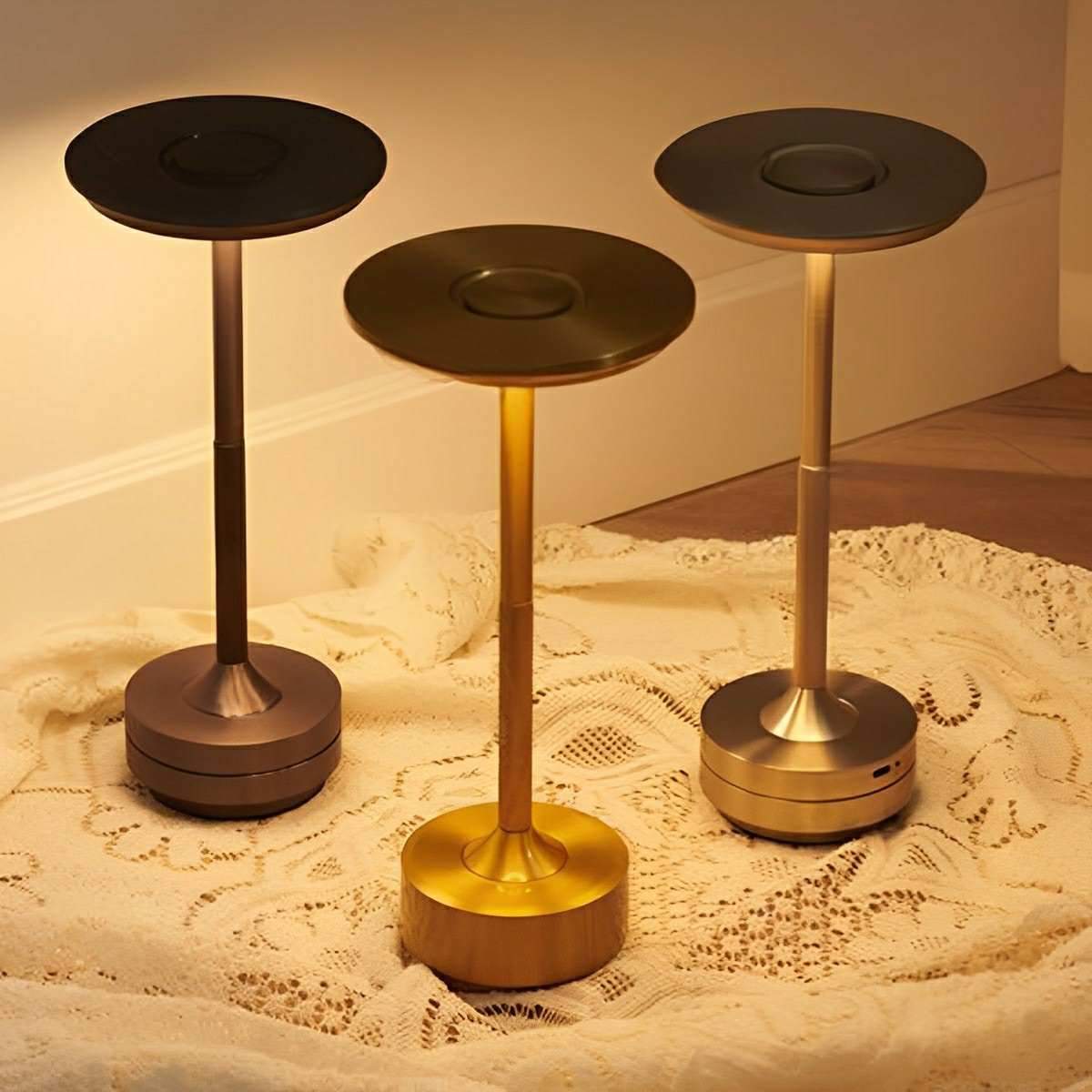 USB Dimmable Dish LED Table Lamp