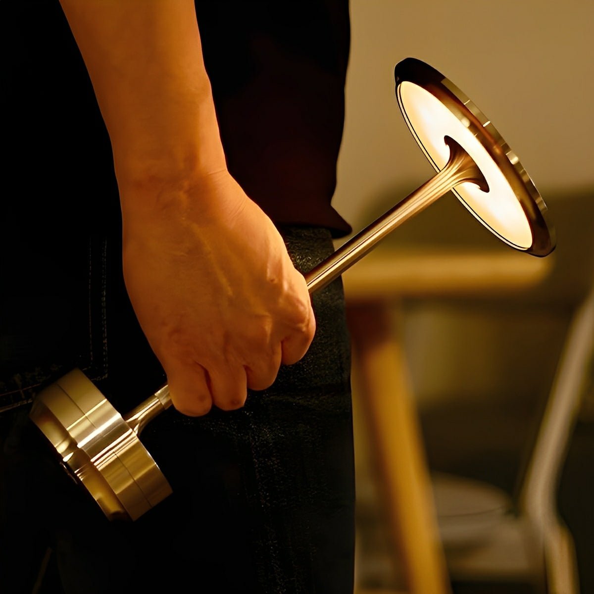 USB Dimmable Dish LED Table Lamp