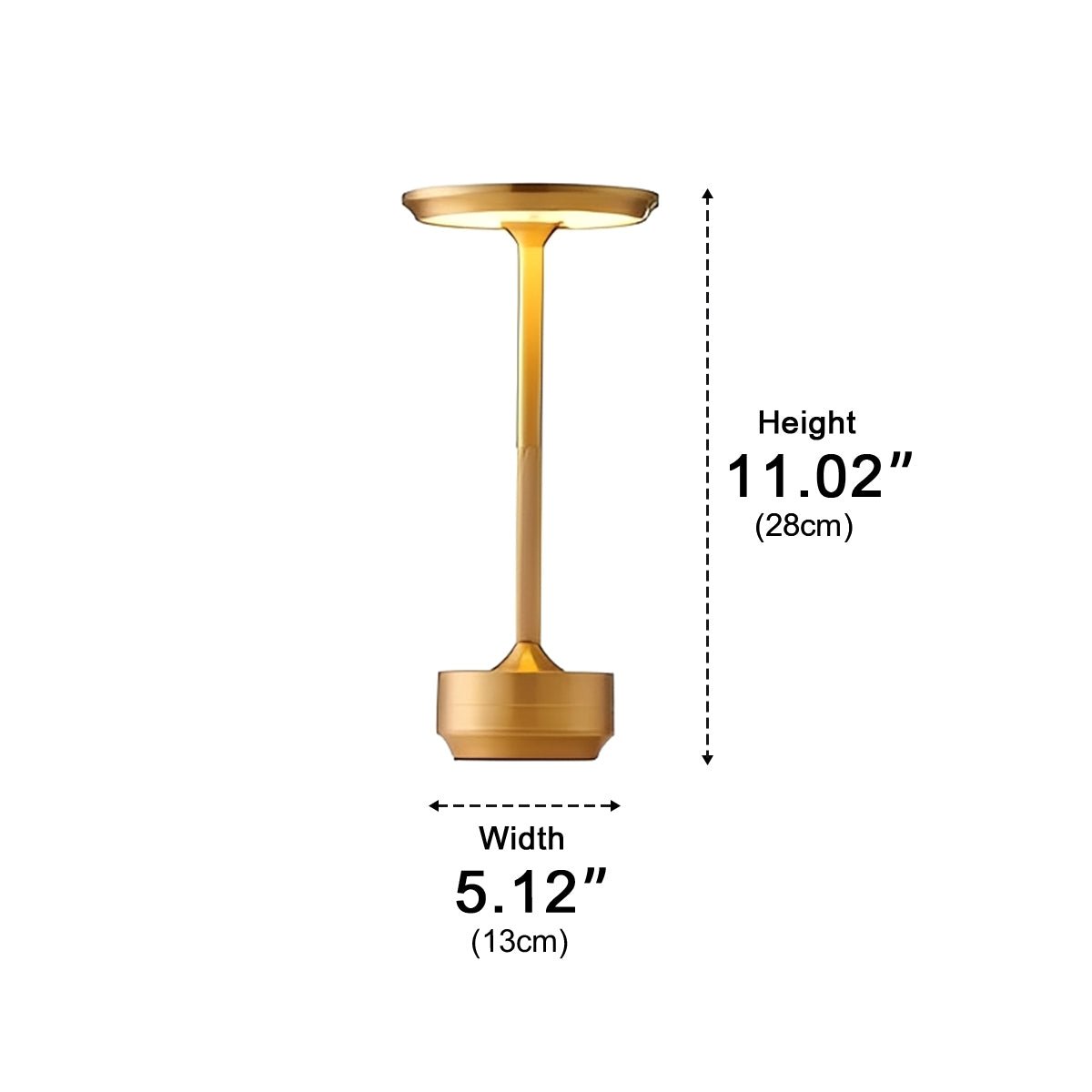 USB Dimmable Dish LED Table Lamp