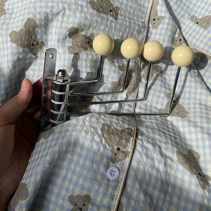 Retro Metal Wall Coat Hook Rack