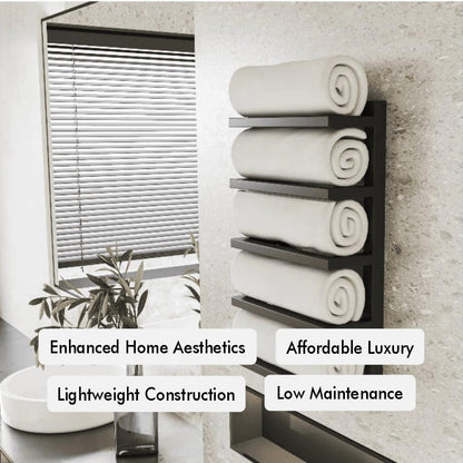 Bath Towel Rack mounted in a modern bathroom setting.