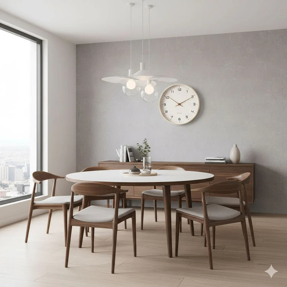 Scandinavian Solid Wood Wall Clock