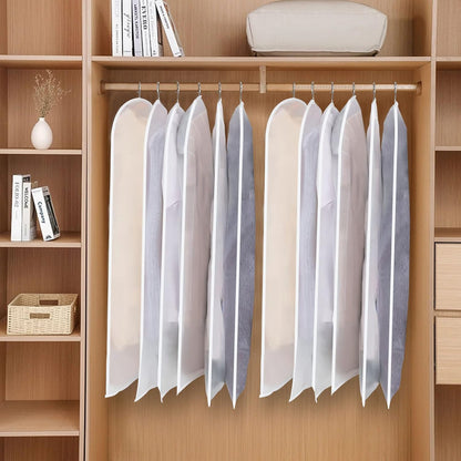 24-Pack Clear Clothes Garment Bag | PEVA Hanging Storage Covers